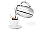 Quiseen Double Wall Stainless Steel French Press Coffee Maker, 1 Liter - 34-Ounce (8 4oz Cups)
