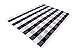[Egyptian Cotton Tree] 100% Hand-Woven Cotton Large Black & White Washable Rugs, Plaid Area Rug/Runner Rug/Washable Checkered Rug for Kitchen/Door Way/Laundry(67