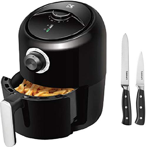 Click Here to See More Images Kalorik Personal Airfryer Black with 2-Piece Knife Set