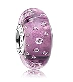 Pandora PURPLE EFFERVESCENCE Murano Glass Charm No. 791616CZ