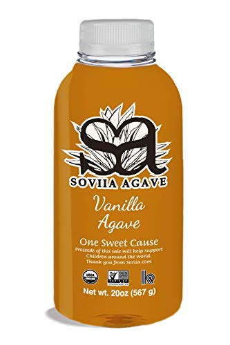 3 pack of Soviia 20 oz Vanilla Agave Syrup
