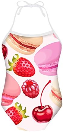 Sannovo Doughnut 3-8T Toddler Bikini Baby Bathing Suit Girl One Piece Swimsuit