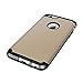 Phone 6s Plus Case, LUVVITT [Ultra Armor] Shock Absorbing Case Best Heavy Duty Dual Layer Tough Cover for Apple Phone 6/6s Plus Black /Metallic Gold
