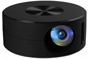 1080P Full HD Portable Mini Smart Projector, Wired Screen Movie Projector with Screen, Mini Home Theater Projector with Built