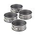 Cake Boss Novelty Bakeware 4-Piece Nonstick Mini Springform Pan Set, Gray