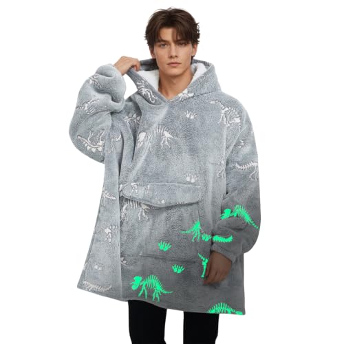 Fiosnow Dinosaur Fossil Wearable Blanket Hoodie
