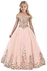 Tulle Flower Girl Dress for Wedding Sparkly