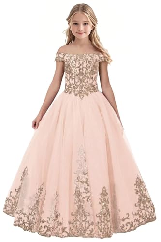 Tulle Flower Girl Dress for Wedding Sparkly