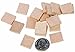 Light Color Unfinished Wood Square Plain Tiles for Crafting, Altered Art, and Embellishing- 36 pc