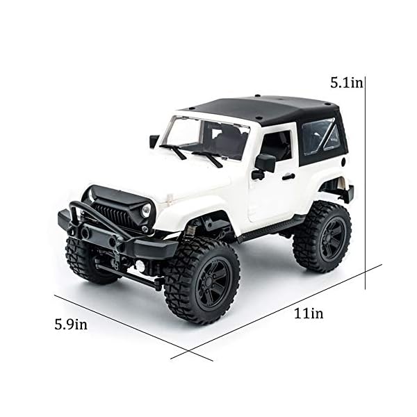 Weaston Wrangler 1:14 Full Scale Fernbedienungsauto 2.4G Elektro-RC-Car 4WD All Terrain Climbing RC Offroad-Fahrzeug… – Bild 8