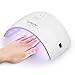 SUNUV LED UV Light for Nails, UV Dryer for Gel Polish Nail Lamp with Sensor 2 Timers SUN9C White Gift for Women Girls