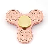 NEWBEA Hand Spinner Tri-Spinner Fidget Spinner Toy Stress Reducer (Metal Rose gold)