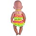 MonkeyJack Rainbow Swimsuit Swimwear Outfit Clothes for 18'' American Girl My Life Journey Dolls Accessories