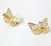 QTMY Pack of 4 Golden Hollow Metal Butterfly Hair Clip Hair Accessories