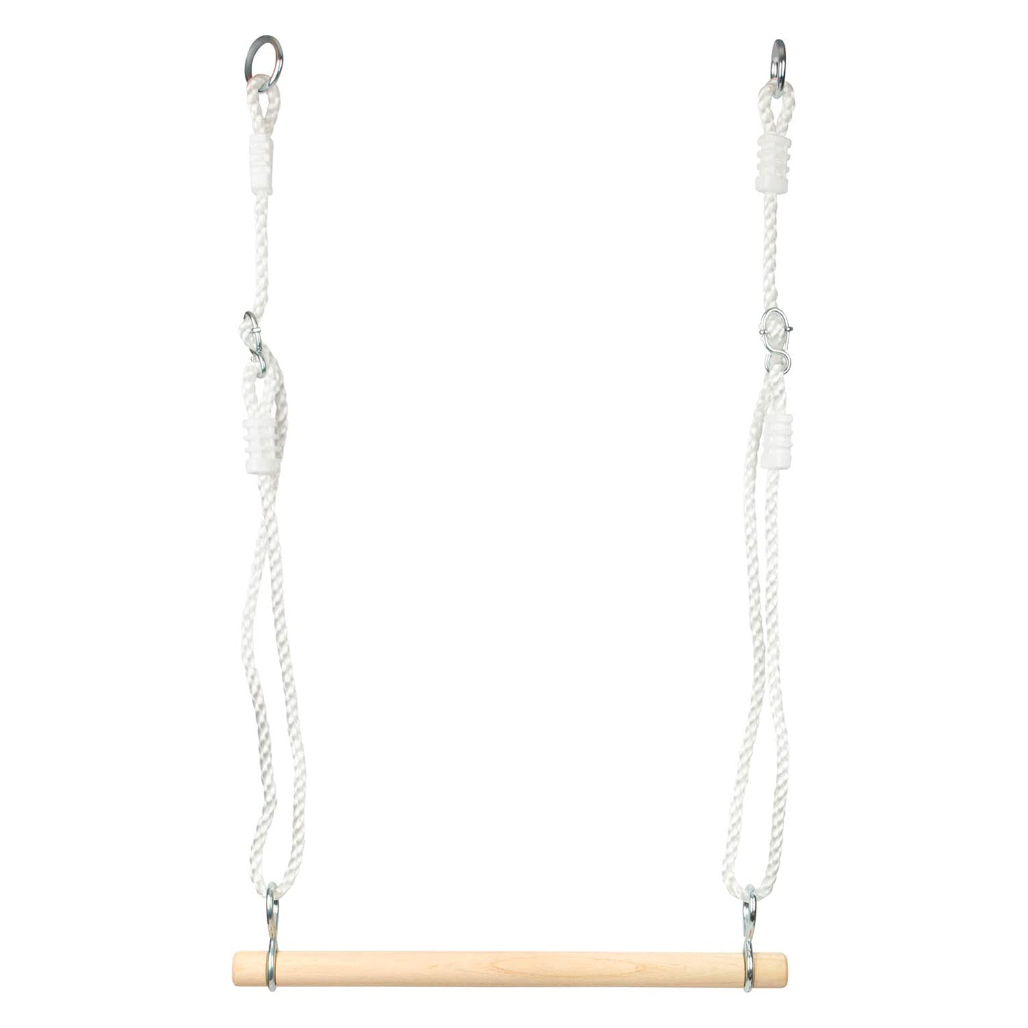 small foot 11586 Wooden Trapeze with length-adjustable ropes, also suitable as a high bar or a swing, indoors & outdoors