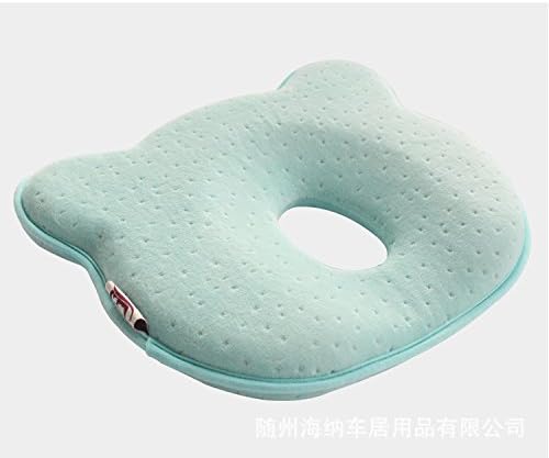 Babyhomey Newborn Baby Pillow Infant Memory Foam Pillow Breathable Head-shaping Pillow 0-12 Month (Blue)