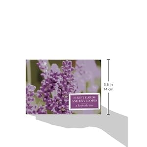 Tin Box of 20 Gift Cards and Envelopes: Lavender: A keepsake tin box featuring 20 high-quality floral gift cards and envelopes