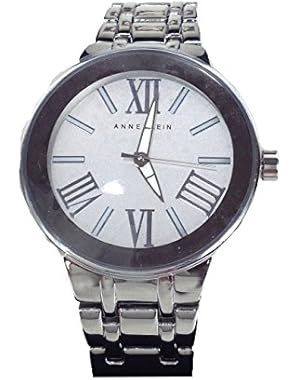 Women's Round Silver Stainless Steel Bracelet Watch AK1757SVSV