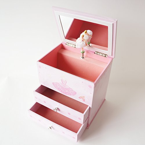 image for Lily & Ally / Flower Ballerina Musical Jewelry Box, with Melody of 