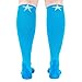 Authentic Graduated Compression Socks for Sports, Running, and Recovery (M-L, Blue)