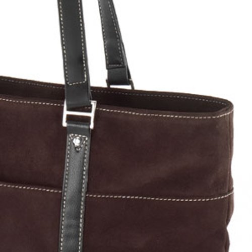 Mobile Edge Ultra Tote Chocolate Suede- 15.4-Inch PC/17-Inch Mac (METL08)