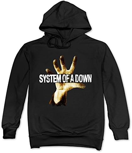 Huma Men's System A Down Hand Trendy Pullover S Black