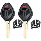 Beefunny Replacement Remote Key Shell Case Fob 4B for Mitsubishi Galant Eclipse 2006-2007 (2)