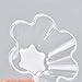 Healthcom 100 Packs 8 OZ Clear Plastic Ice Cream Sundae Bowls Cup s Disposable Dessert Bowls Flower Ice Cream Cup Holder Salad Serving Bowl for Tasting Party Appetizers