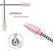Lightning Cable, 2Pack 5ft/1.5M Nylon Braided Charging Cord，Lightning to USB Cable, Charger Cable for iPhone X/8/8 Plus/7/7 Plus/6/6 Plus/5/5S/5C/SE by BESKIN,(Rose Gold+GOLD)