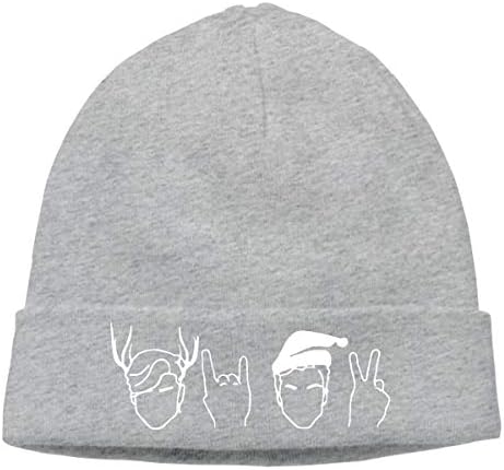 Women's Men's Knitted Hat Dolan Twins Cap Female Headscarf Hat Black