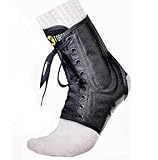 XFORCE Best-Selling Ankle Brace Support Lace Up Super Strong Nylon, Medium, Black