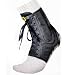 XFORCE Best-Selling Ankle Brace Support Lace Up Super Strong Nylon, Medium, Black