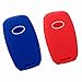 WKX 2pcs Key Cover Fit for 2013-2016 KIA Sorento Carens Forte Rio Soul Optima Sportage Remote Key Holder Protector Fob Skin Key Cover Keyless Gift TQ8-RKE-3F05