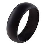 Silicone Wedding Ring Band for Men or Women - Safe Flexible Comfortable Medical Grade Love Rings - Fit for Sports, Outdoors