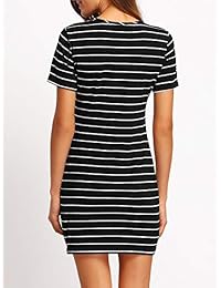 Floerns - Vestido de manga corta para mujer