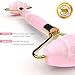 BGlam Beauty 2 in 1 Rose Quartz Roller + Gua Sha | Gift Set | - 100% Natural Rose Quartz Anti Aging Toning Face Roller and Eye Massager Jade Roller Alternative