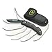 Outdoor Edge RazorPro, RO-10, Replaceable Razor Blade Hunting Knife with Gutting Tool, Black Handle with Nylon Sheath and 6 3.5 Inch Blades
