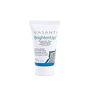 Image of Vasanti Brighten Up! Enzymatic Face Rejuvenator - Powerful Scrub Brightens, Exfoliates and Cleanses Gently with Instant Results for Soft, Smooth and Radiant Skin - Enriched with Papaya, Professional M