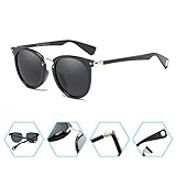 ASLNsong Classic Overisze Round Sunglasses Vintage UV400 Protection GL118