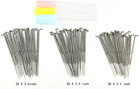 Felting Needles-THREE TO ONE Needle Felting Needles Needle Bottles Organizers 3 Colors Handcraft DIY Tools 3.1'' 3.4'' 3.6'' 3 Sizes 90 PCS