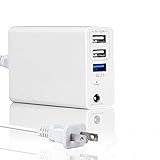 Wakeach 45W / 60W Magnetic 1st-Gen L-Shaped Power Adapter Replacement for MacBook Air & Pro 11 13 inch, w/ 3 USB Ports for All 5V Devices