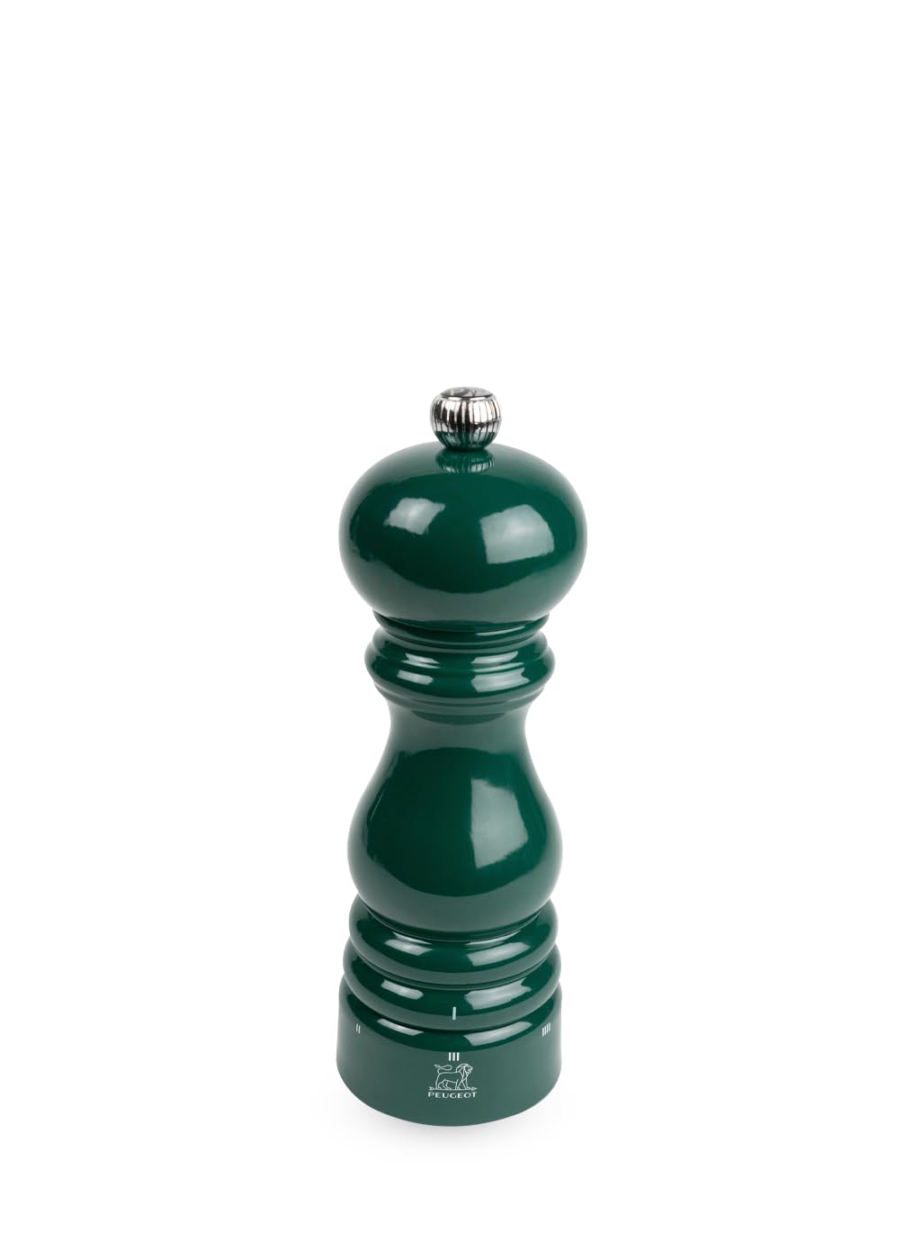PEUGEOT - Paris u'Select Pepper Mill 18 cm - ParisRama Collection - 6 Pre-Defined Grinding Settings - PEFC Certified Wood - Made in France - Forest Green Lacquered Colour