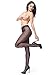 Miss O 40 Denier Open Crotch Pantyhose-Black-Small/Medium