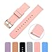 MLQSS Soft Silicone Watch Band with Quick Release Pins - Choice Color & Width (18mm, 20mm or 22mm) Watch Straps w/Adjustable Metal Clasp