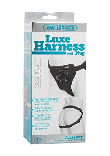 Doc Johnson Vac-U-Lock Platinum - Luxe Harness with Vac-U-Lock Plug and ...