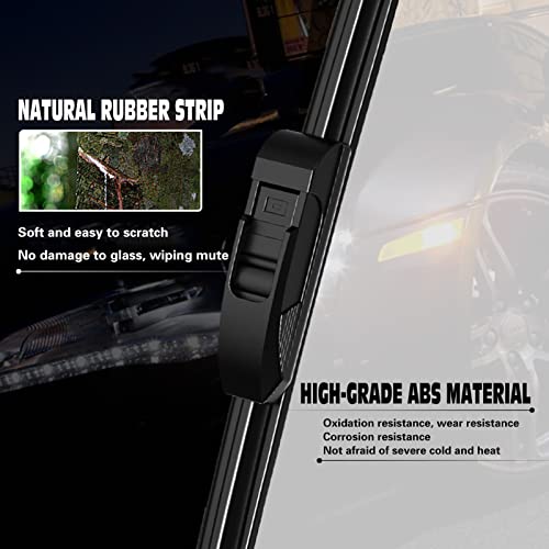 thumbnail image 2 of Premium J-Hook Windshield Wiper Blades - 18" & 24" Combo Pack - Top Quality Brand 2 of 4