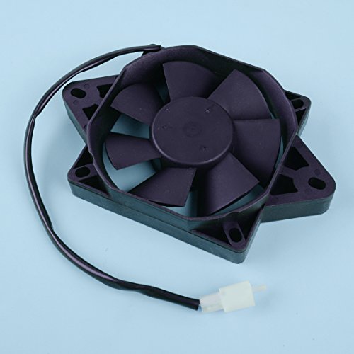 Daphot-Store - Motorcycle Black Plastic 12V Oil Cooler Electric Radiator Cooling Fan Fit For 200 250 cc Chinese Dirt Bike
