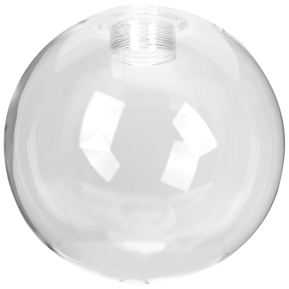 Ciieeo Transparent Glass Globe Lampshade: G9 Socket Ceiling Light Cover, Clear Round Glass Ball Shade for Pendant Wall Sconces and Home Decor