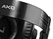 AKG K550MKII Sealed Headphone New Generation 50mm Diameter Dynamic Driver Adopted Reference Black K550MKIIBLK