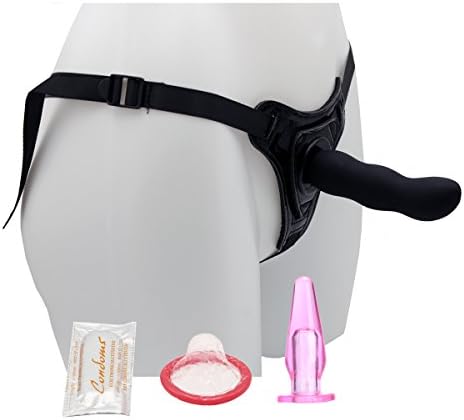 Leather Strap On Harness 5.1 Inch Color Black